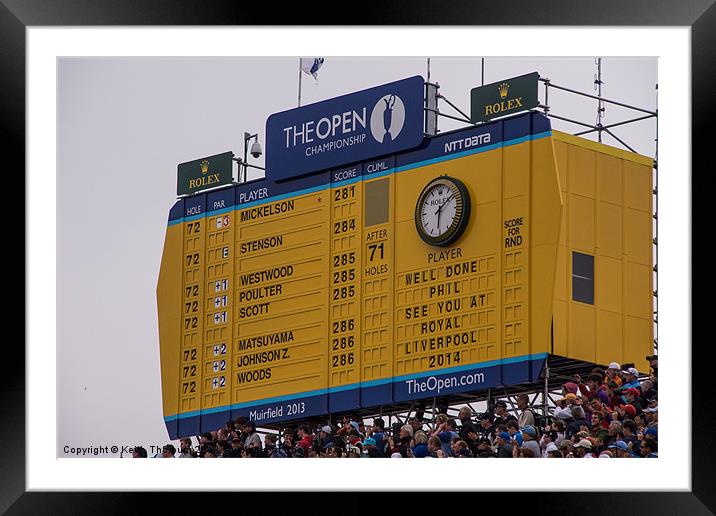 The Open Leaderboard Framed Mounted Print by Keith Thorburn EFIAP/b