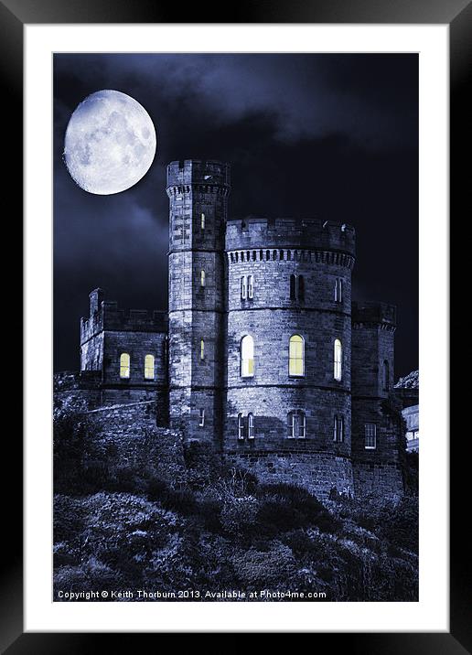 Calton Moon Framed Mounted Print by Keith Thorburn EFIAP/b