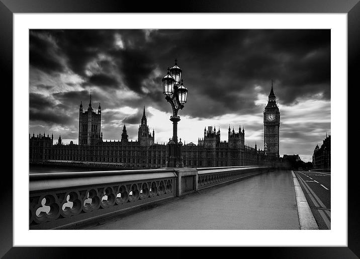 Westminster  Bridge Framed Mounted Print by Keith Thorburn EFIAP/b