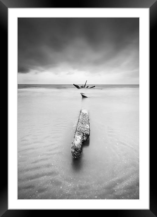 Shipwreck at Longniddry Framed Mounted Print by Keith Thorburn EFIAP/b