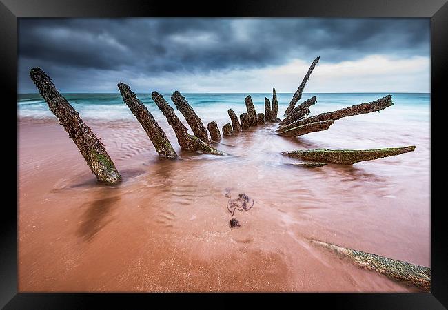 Longniddry Shipwreck Framed Print by Keith Thorburn EFIAP/b