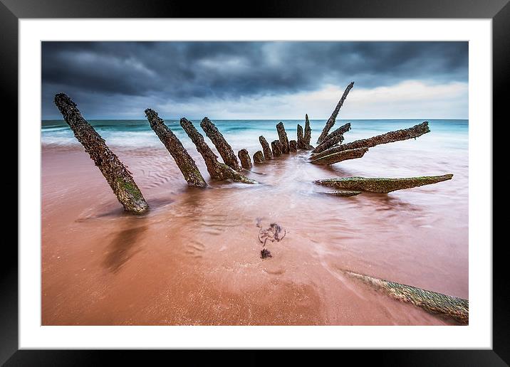 Longniddry Shipwreck Framed Mounted Print by Keith Thorburn EFIAP/b