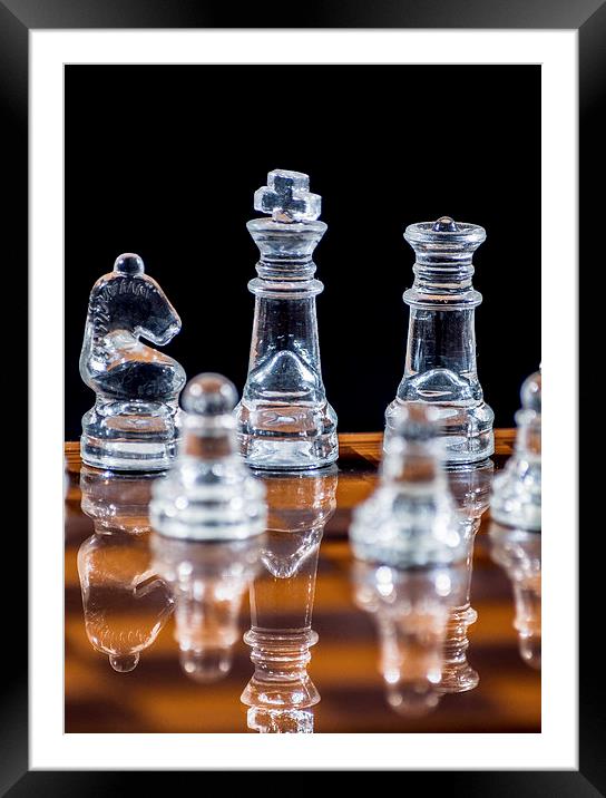 Chess Board Framed Mounted Print by Keith Thorburn EFIAP/b