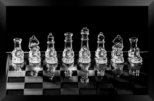 Chess Game Set Framed Print by Keith Thorburn EFIAP/b
