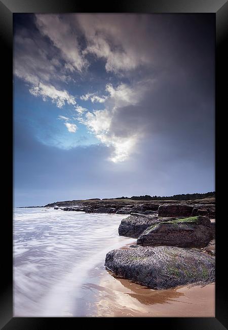 Storm at Tyninghame Beach Framed Print by Keith Thorburn EFIAP/b