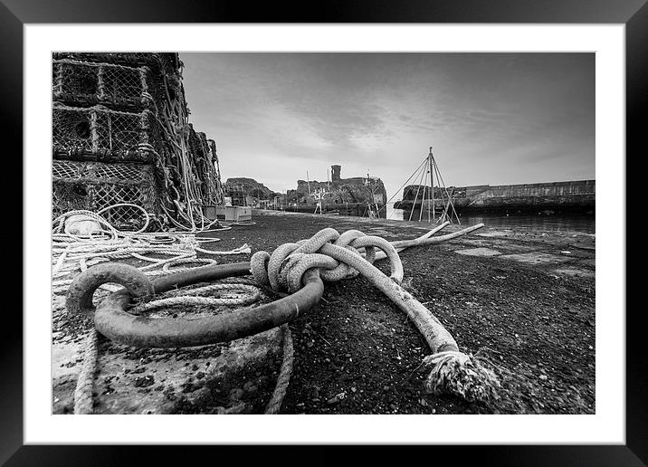Fishing Harbour Dunbar Framed Mounted Print by Keith Thorburn EFIAP/b