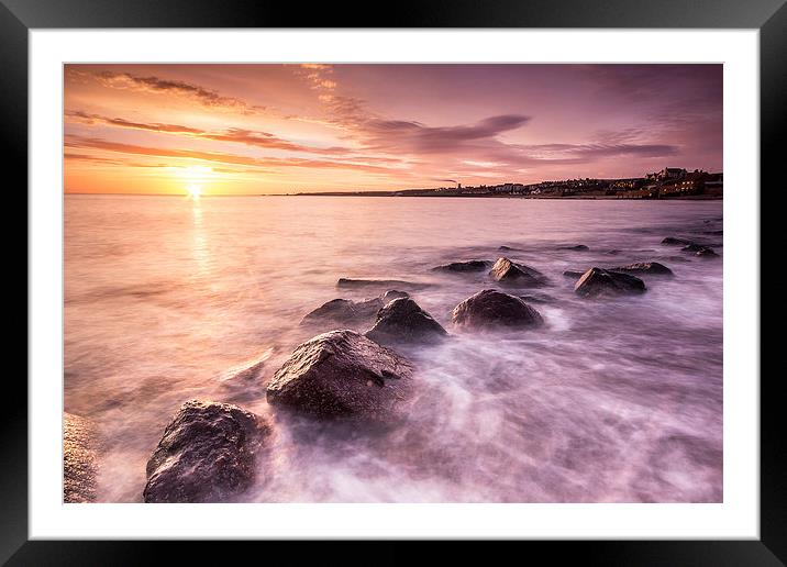 Sunrise at Dunbar Framed Mounted Print by Keith Thorburn EFIAP/b