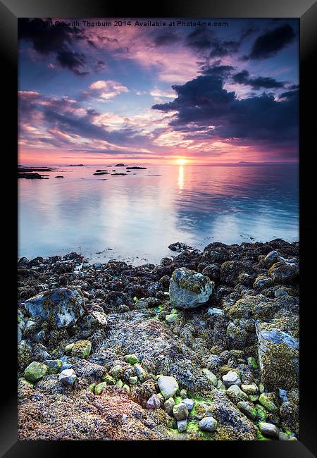 North Berwick Sunset Framed Print by Keith Thorburn EFIAP/b