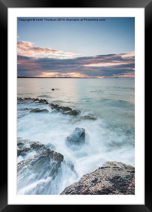 Dunbar Coast Sunset Framed Mounted Print by Keith Thorburn EFIAP/b