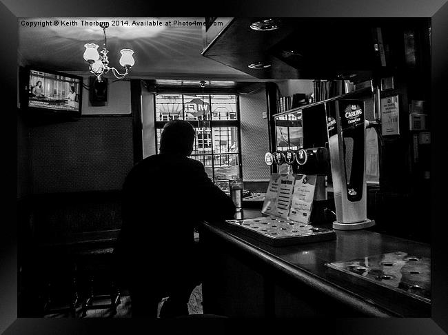 Pint for one Framed Print by Keith Thorburn EFIAP/b