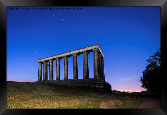  National Monument Edinburgh Framed Print by Keith Thorburn EFIAP/b