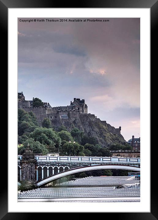 The Bridges and Edinburgh Framed Mounted Print by Keith Thorburn EFIAP/b