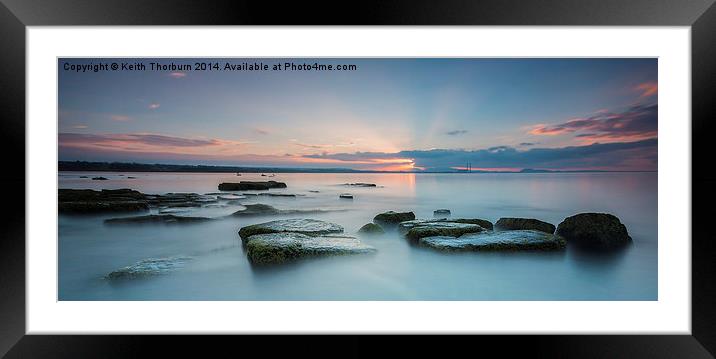 Evening at Seton Sands Framed Mounted Print by Keith Thorburn EFIAP/b