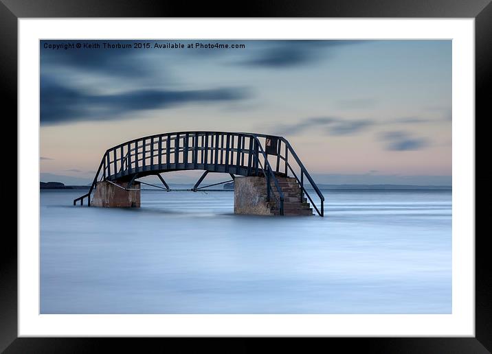 Dunbar Sea Bridge Framed Mounted Print by Keith Thorburn EFIAP/b