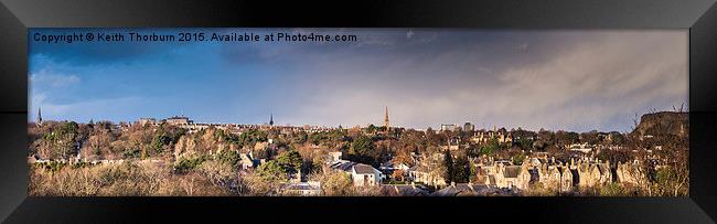 Edinburgh from Blackford Framed Print by Keith Thorburn EFIAP/b