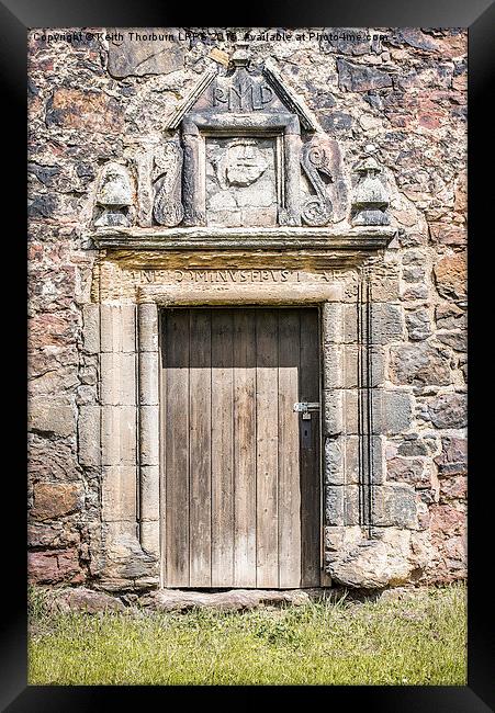 Old Castle Door Framed Print by Keith Thorburn EFIAP/b