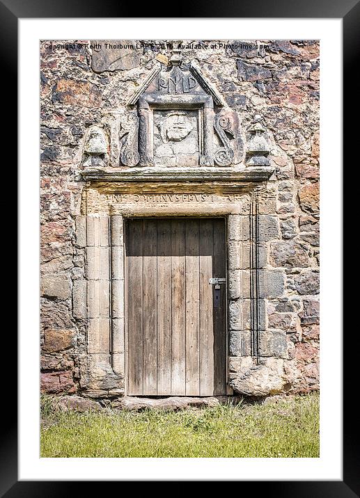 Old Castle Door Framed Mounted Print by Keith Thorburn EFIAP/b