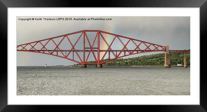 Forth Rail Bridge Framed Mounted Print by Keith Thorburn EFIAP/b