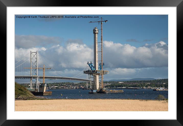 Forth Bridges Old and New Framed Mounted Print by Keith Thorburn EFIAP/b