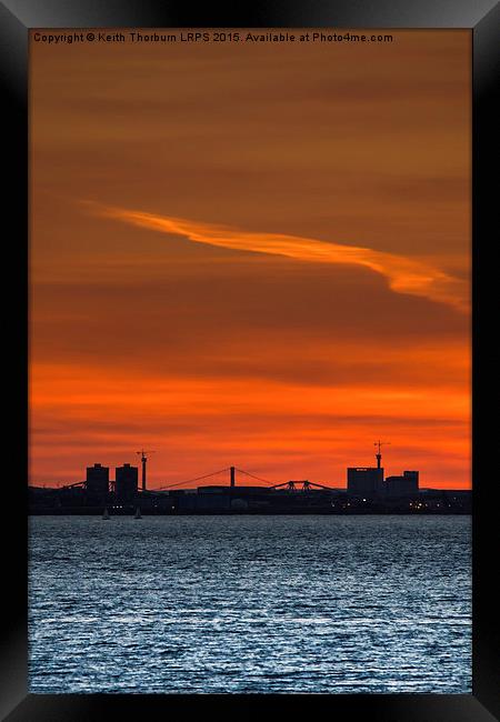 Forth Sunset Framed Print by Keith Thorburn EFIAP/b