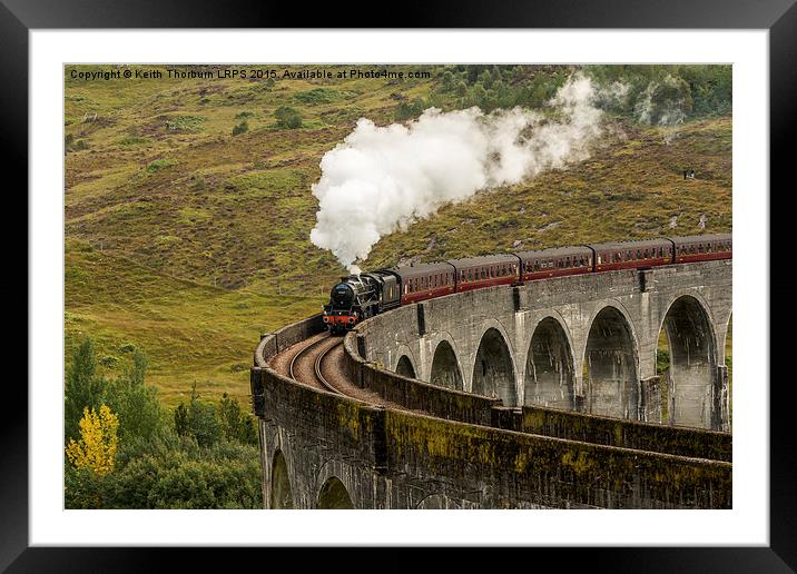 Glefinnan Viaduct Train Framed Mounted Print by Keith Thorburn EFIAP/b