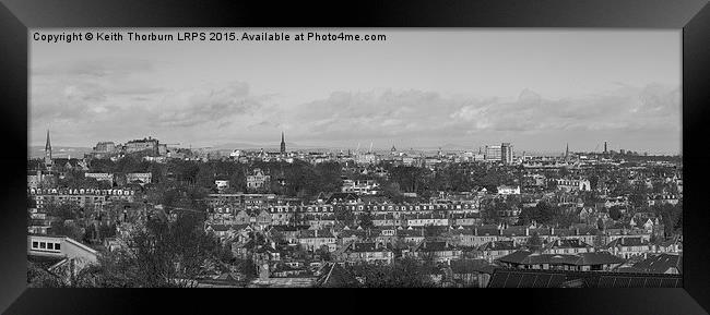 Edinburgh Cityscape Framed Print by Keith Thorburn EFIAP/b