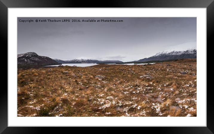 Loch Mareeg Framed Mounted Print by Keith Thorburn EFIAP/b