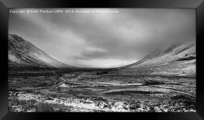 Glencoe Valley Framed Print by Keith Thorburn EFIAP/b