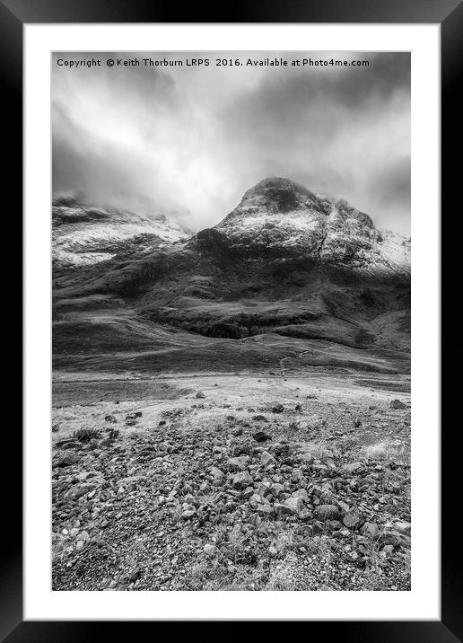 Three Sisters Glencoe Framed Mounted Print by Keith Thorburn EFIAP/b