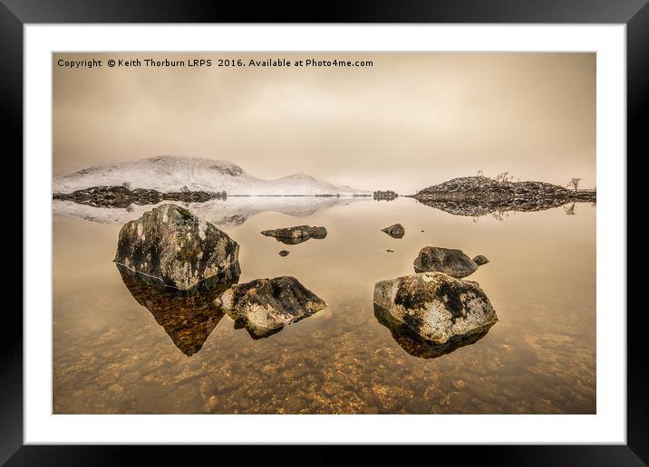 Rannoch Moor  Framed Mounted Print by Keith Thorburn EFIAP/b