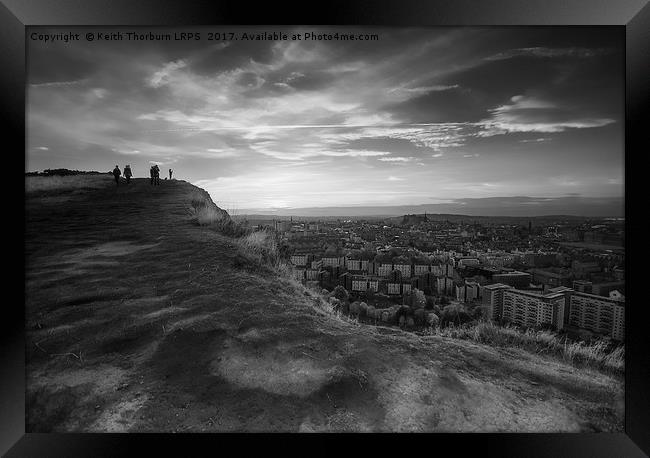 Edinburgh City View Framed Print by Keith Thorburn EFIAP/b