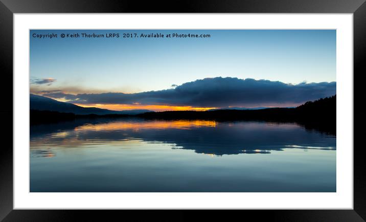 Loch Garten Sunset Framed Mounted Print by Keith Thorburn EFIAP/b