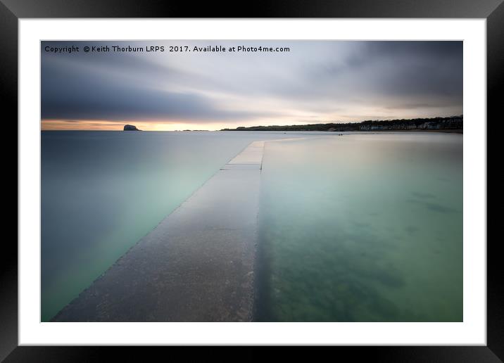 Beach View of Bass Rock Framed Mounted Print by Keith Thorburn EFIAP/b