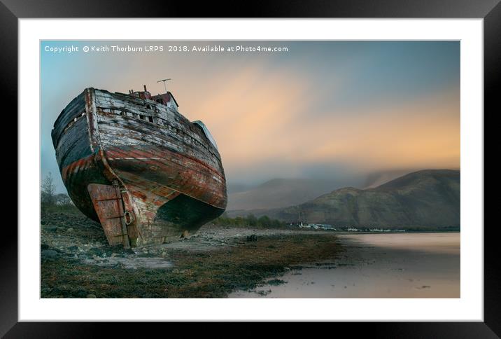 Old Boat on Coal Bay Framed Mounted Print by Keith Thorburn EFIAP/b