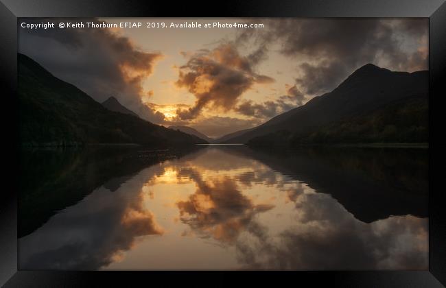 Loch Leven Sunset Framed Print by Keith Thorburn EFIAP/b