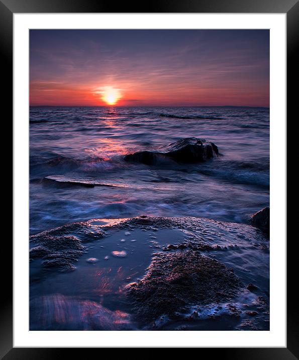 Rocky Sunset Framed Mounted Print by Keith Thorburn EFIAP/b