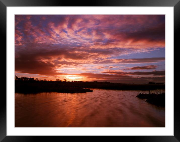 Aberlady Bay Sunset Framed Mounted Print by Keith Thorburn EFIAP/b