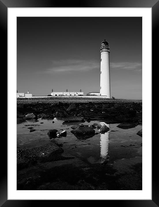 Barnsness Lighthouse Framed Mounted Print by Keith Thorburn EFIAP/b