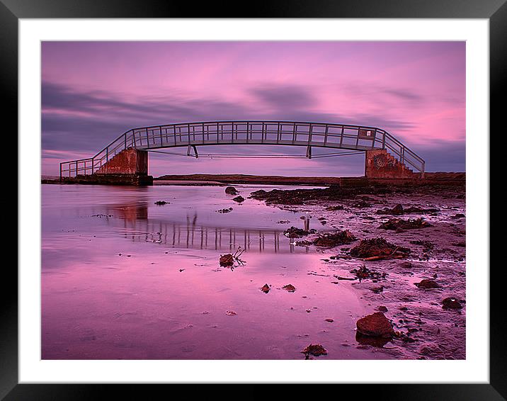 Dunbar Coast Bridge Framed Mounted Print by Keith Thorburn EFIAP/b