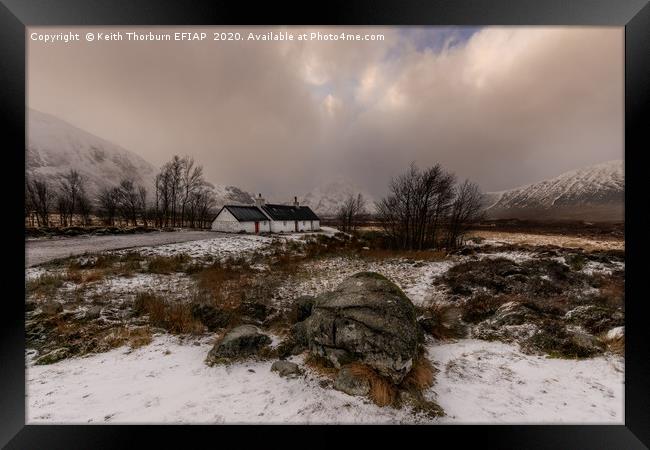 Black Rock Cottage Framed Print by Keith Thorburn EFIAP/b