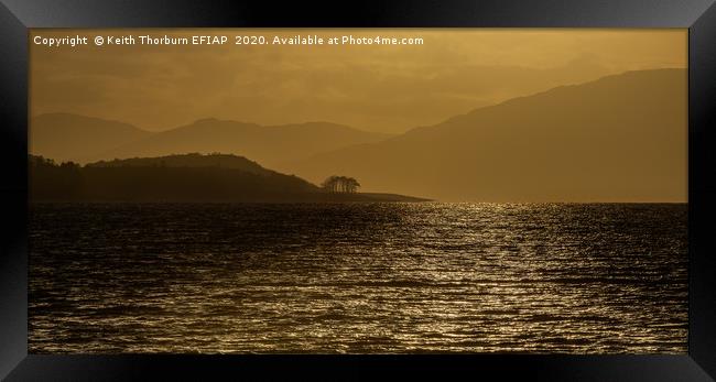 Loch Linnhe Sunset Framed Print by Keith Thorburn EFIAP/b