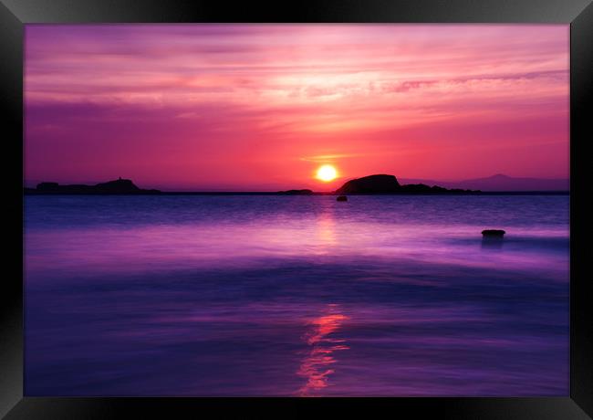 Berwick Sunset Framed Print by Keith Thorburn EFIAP/b