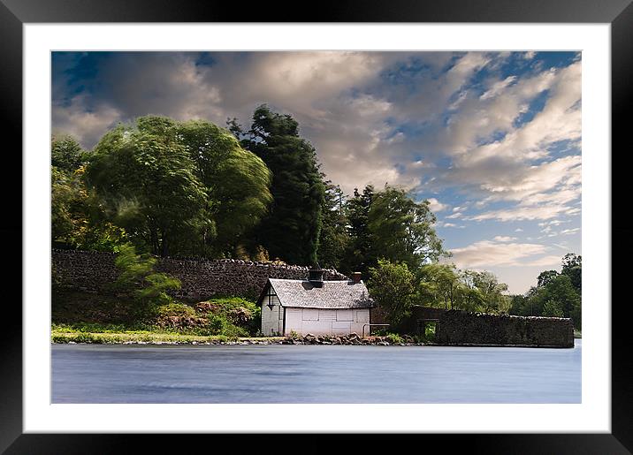 Duddingston Loch Boat House Framed Mounted Print by Keith Thorburn EFIAP/b