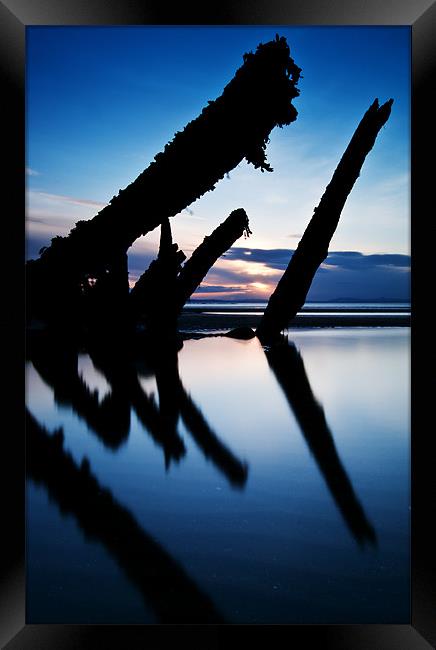 Blue Shipwreck Framed Print by Keith Thorburn EFIAP/b