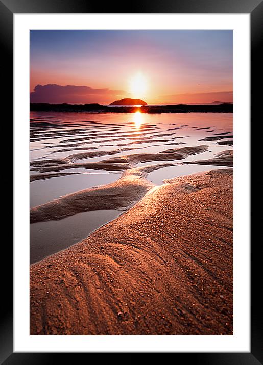Beach Sunset Framed Mounted Print by Keith Thorburn EFIAP/b