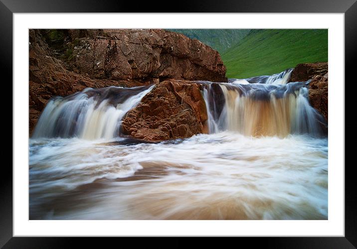 River Etive in full flow Framed Mounted Print by Keith Thorburn EFIAP/b