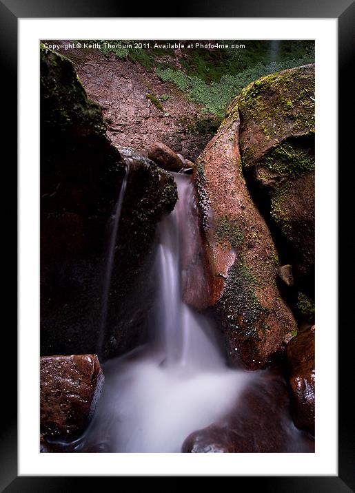Waterfall Framed Mounted Print by Keith Thorburn EFIAP/b