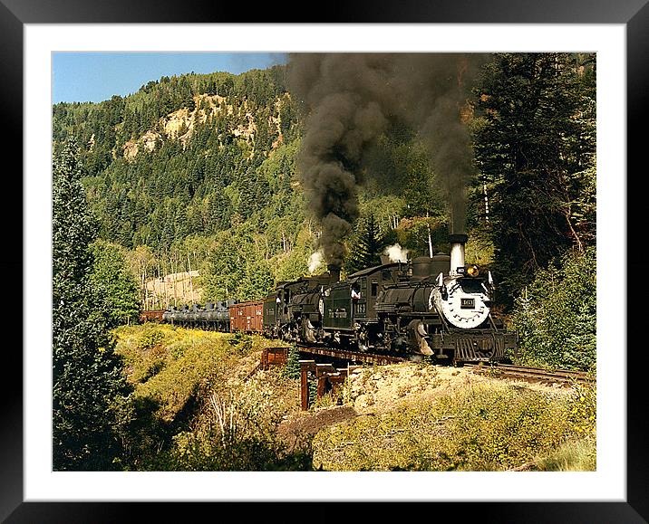 Mountain Freight Framed Mounted Print by Kevin Staddon