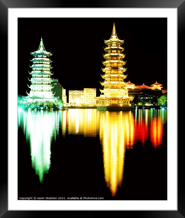 China Towers Framed Mounted Print by Kevin Staddon