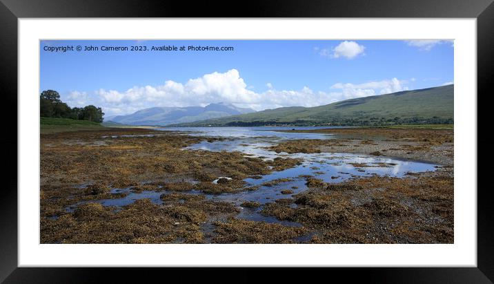 Loch Eil in Lochaber. Framed Mounted Print by John Cameron